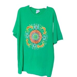 Art Yazbek Green T Shirt Sz M San Pancho Nayarit MX José Benítez Sanchez